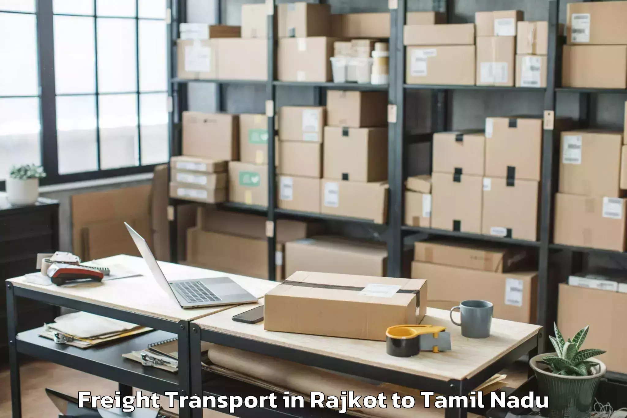 Professional Rajkot to Singapperumalkovil Freight Transport